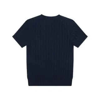 RALPH LAUREN | POLO RALPH LAUREN CABLE WOOL CASHMERE SHORT SLEEVE JUMPER - T-SHIRT BASIQUE COOL&BAG