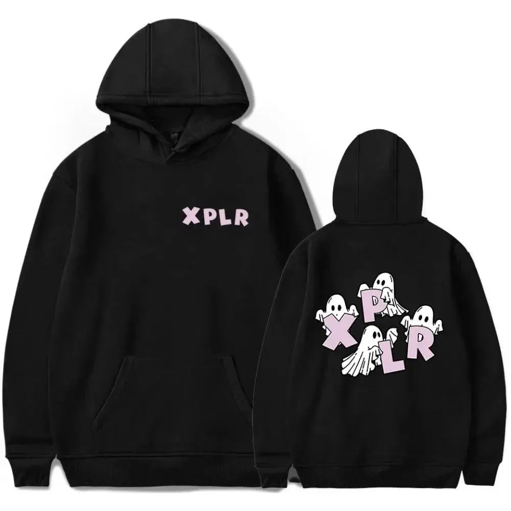 XPLR Sam et Colby Ghost Merch Sweats à capuche unisexes Vêtements décontractés Sweats à capuche pour hommes et femmes COOLANDBAG