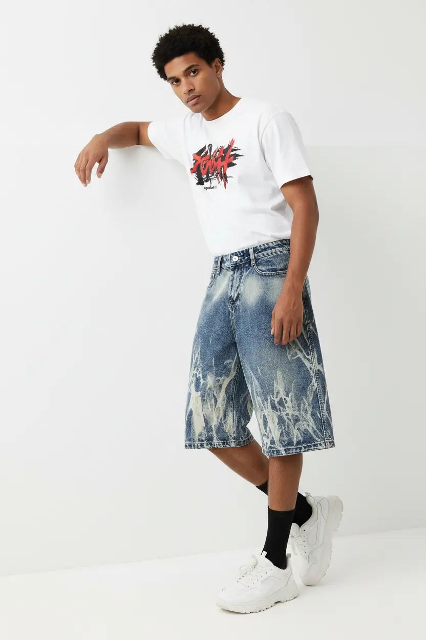 Short en Jean Acid Wash  COOLANDBAG