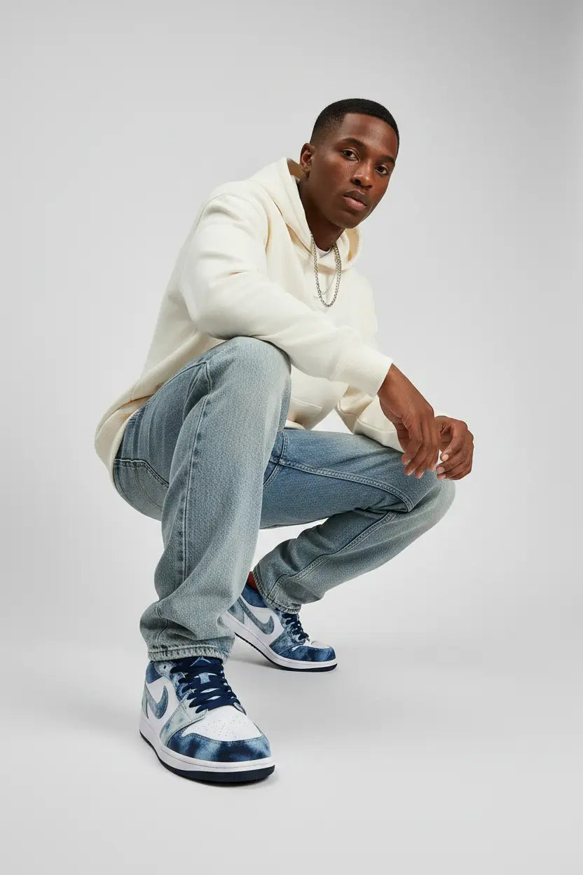 Air Jordan 1 Low Washed Denim  COOLANDBAG