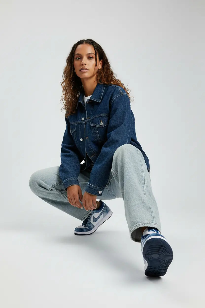 Air Jordan 1 Low Washed Denim  COOLANDBAG