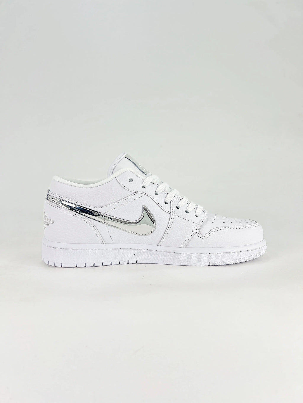 Air Jordan 1 Low White Silver Metallic  COOLANDBAG