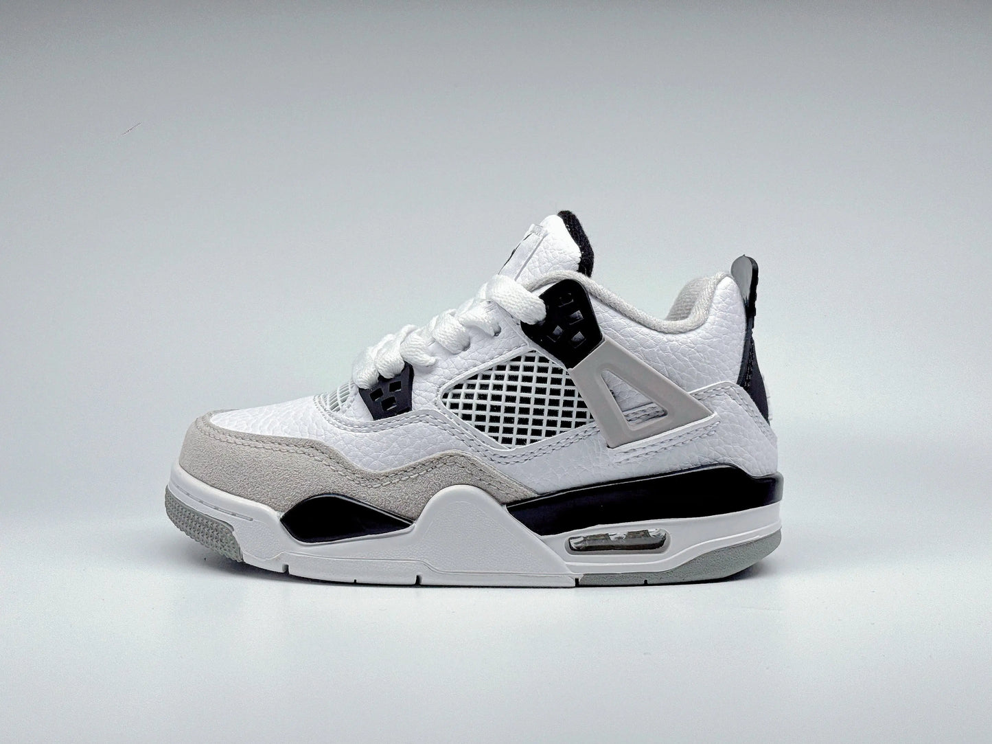 Air Jordan 4 Retro Enfant Blanche Noire  COOLANDBAG
