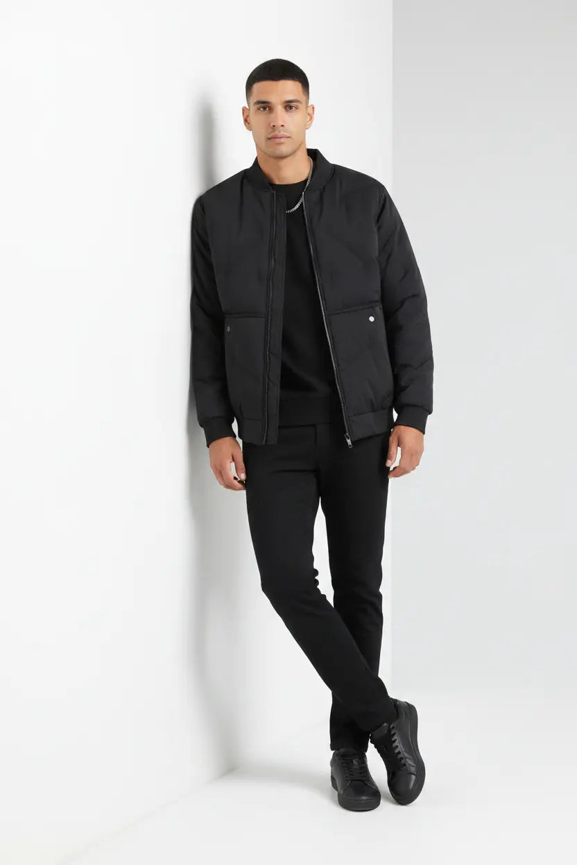 Blouson Bomber Léger Matelassé Grande Taille  COOLANDBAG