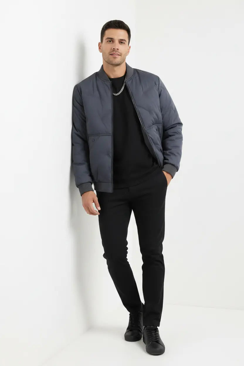 Blouson Bomber Léger Matelassé Grande Taille  COOLANDBAG