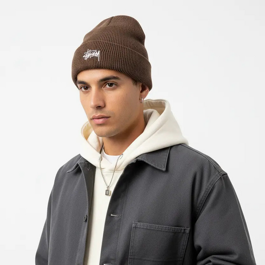 Bonnet Stussy - Logo Brodé Classique  COOLANDBAG