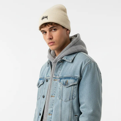 Bonnet Stussy - Logo Brodé Classique  COOLANDBAG