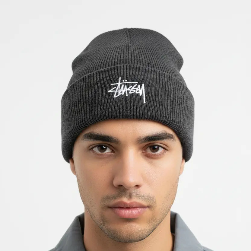 Bonnet Stussy - Logo Brodé Classique  COOLANDBAG