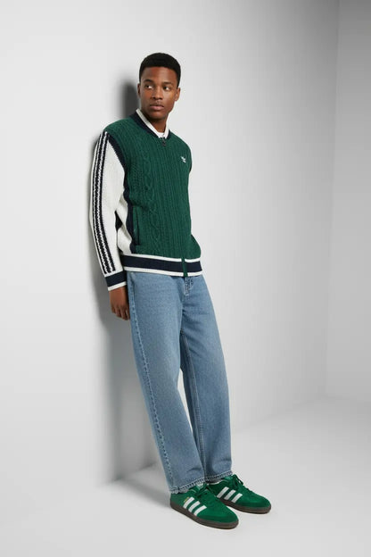 Mannequin cardigan vert - pose 2