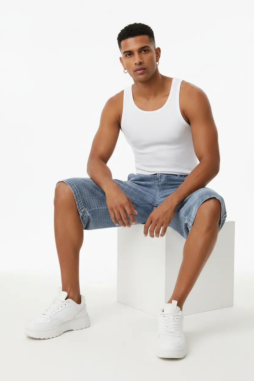 Corsaire en Jean Wide Leg  COOLANDBAG