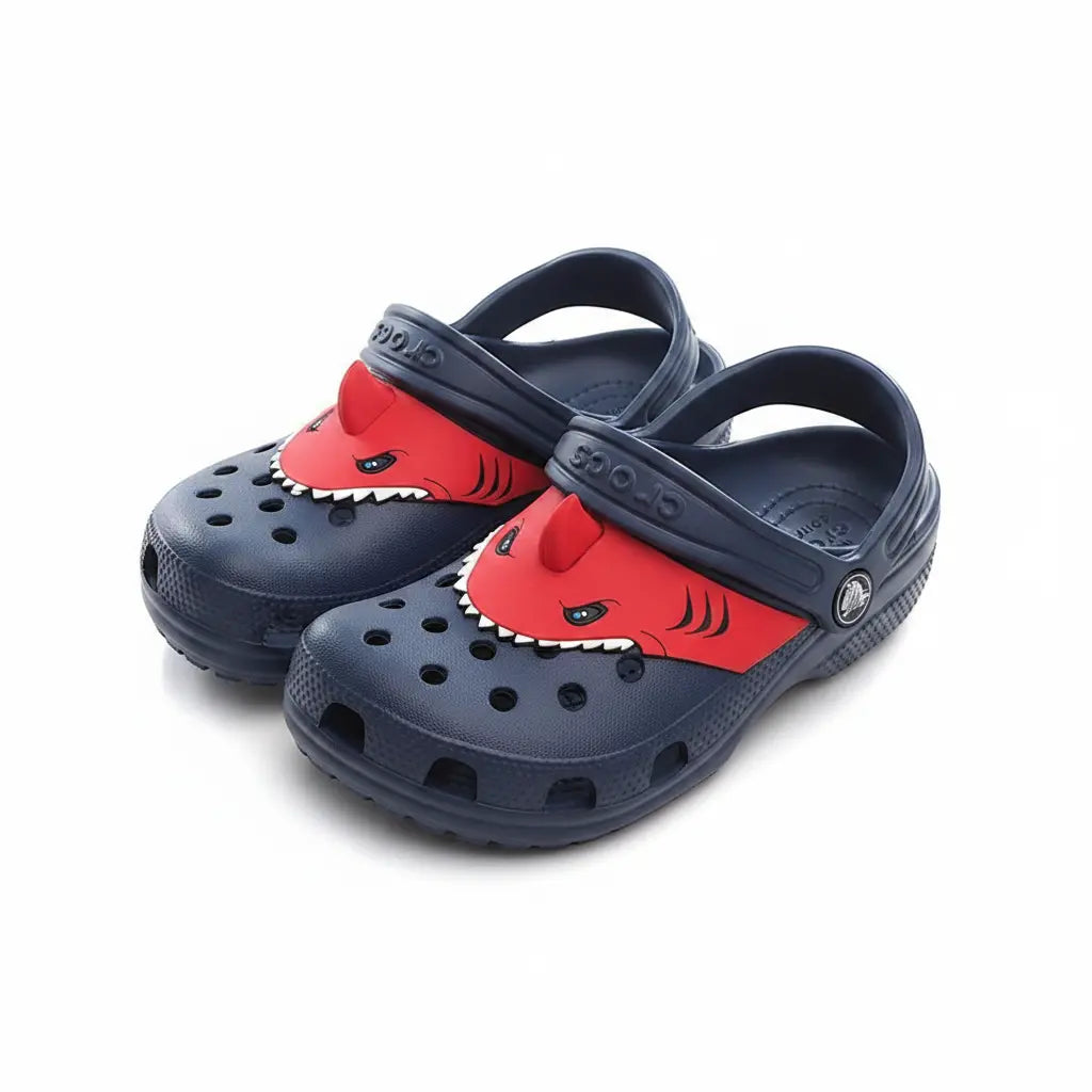 Crocs Requin Marine/Rouge
