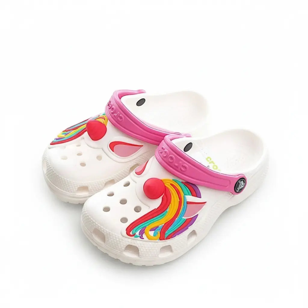 Crocs Licorne Blanc/Rose
