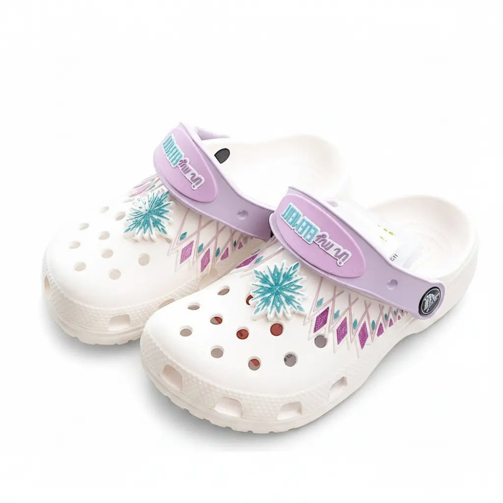 Crocs Frozen Blanc/Violet (2)