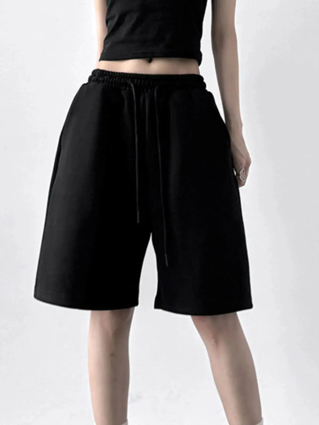 Drawstring Wide Leg Shorts  COOLANDBAG