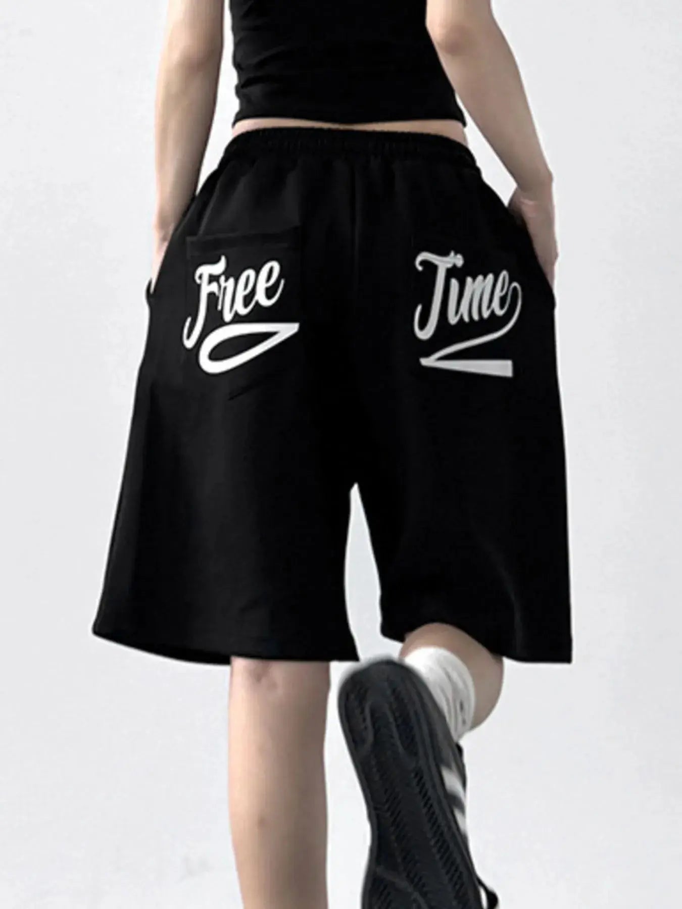Drawstring Wide Leg Shorts  COOLANDBAG