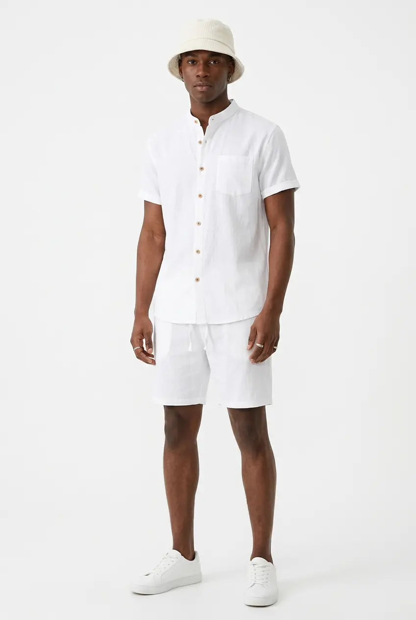 Ensemble Chemise et Short Manches Courtes Grande Taille Homme
