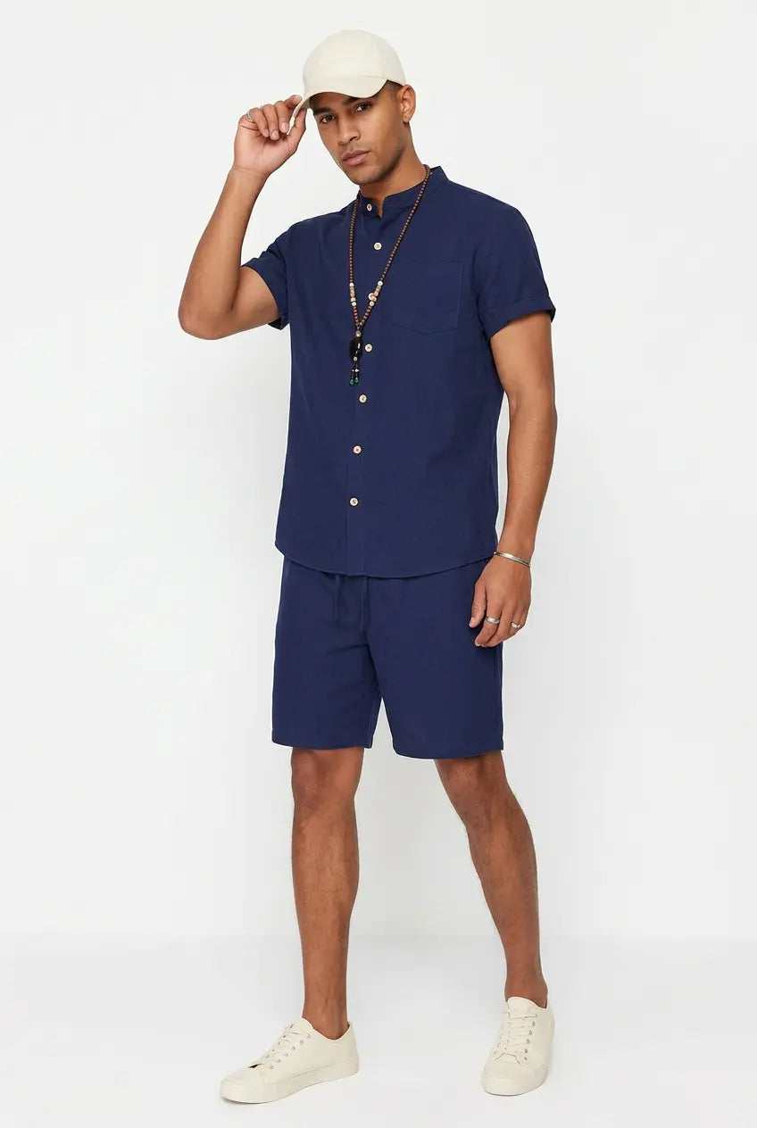 Ensemble Chemise et Short Manches Courtes Grande Taille Homme  COOLANDBAG