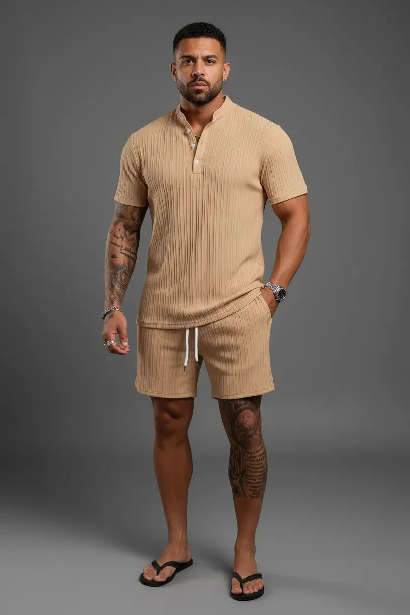 Ensemble Haut et Short Boutonné Manches Courtes  COOLANDBAG