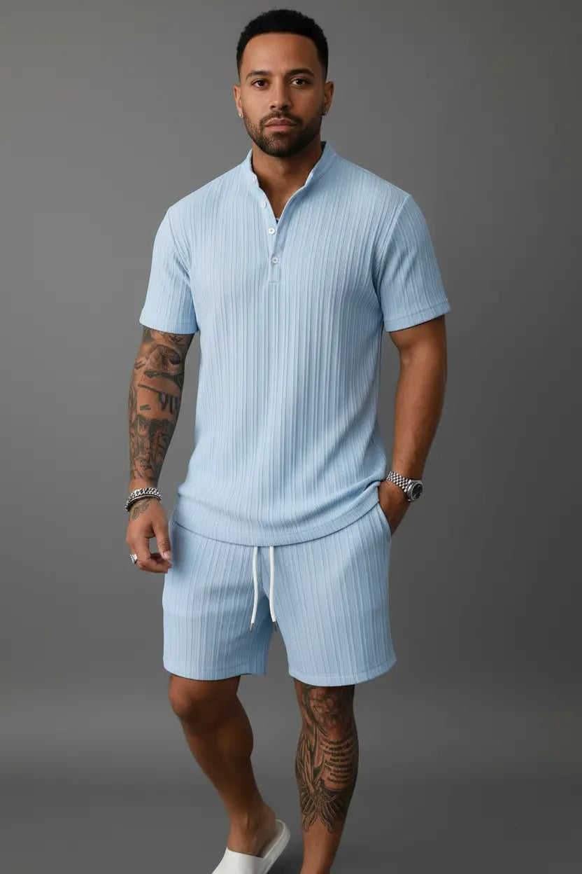 Ensemble Haut et Short Boutonné Manches Courtes  COOLANDBAG