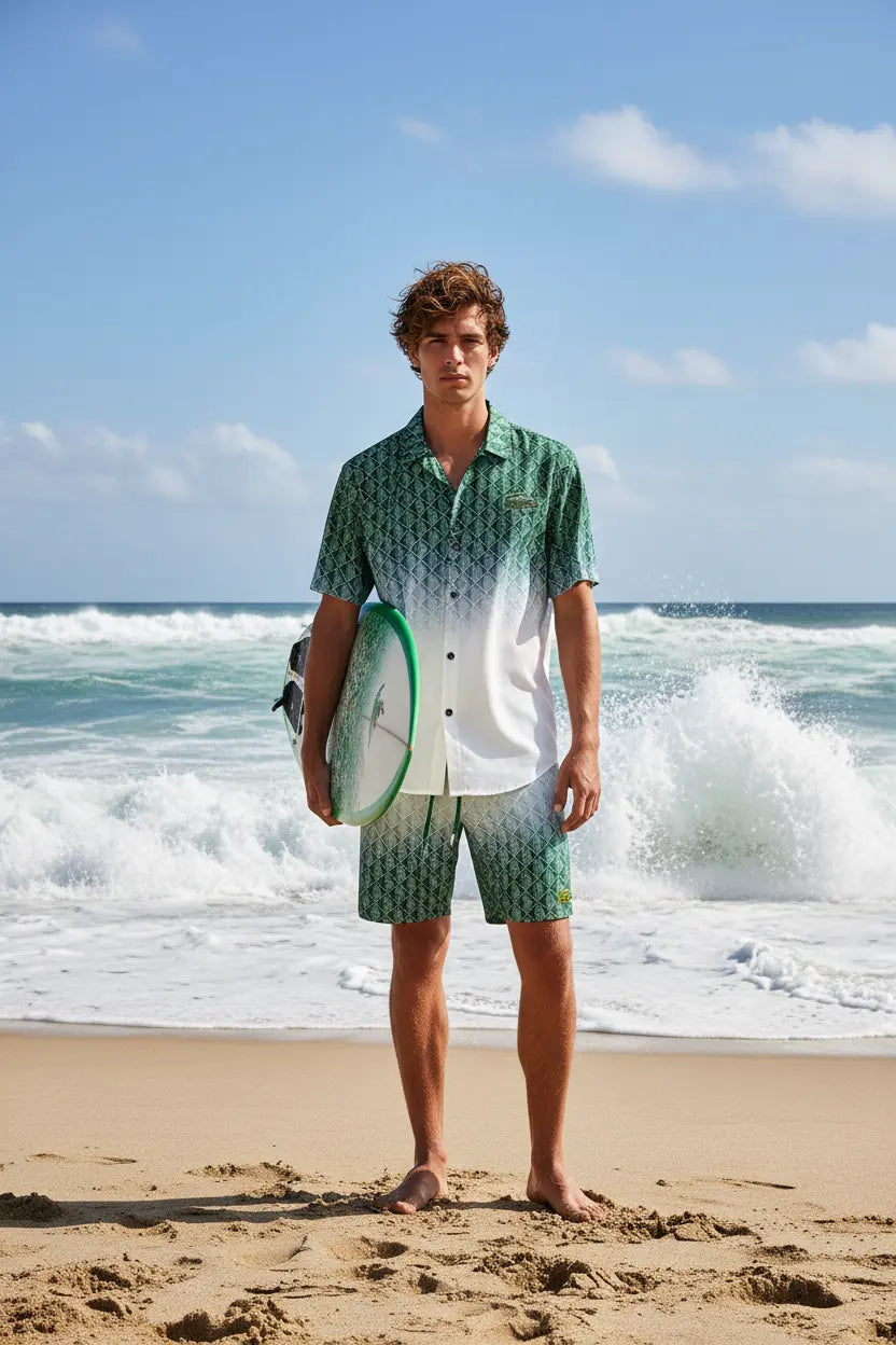 Ensemble LACOSTE — Chemise + Short  COOLANDBAG