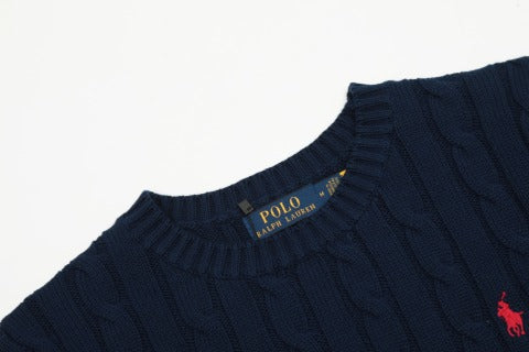 RALPH LAUREN | POLO RALPH LAUREN CABLE WOOL CASHMERE SHORT SLEEVE JUMPER - T-SHIRT BASIQUE