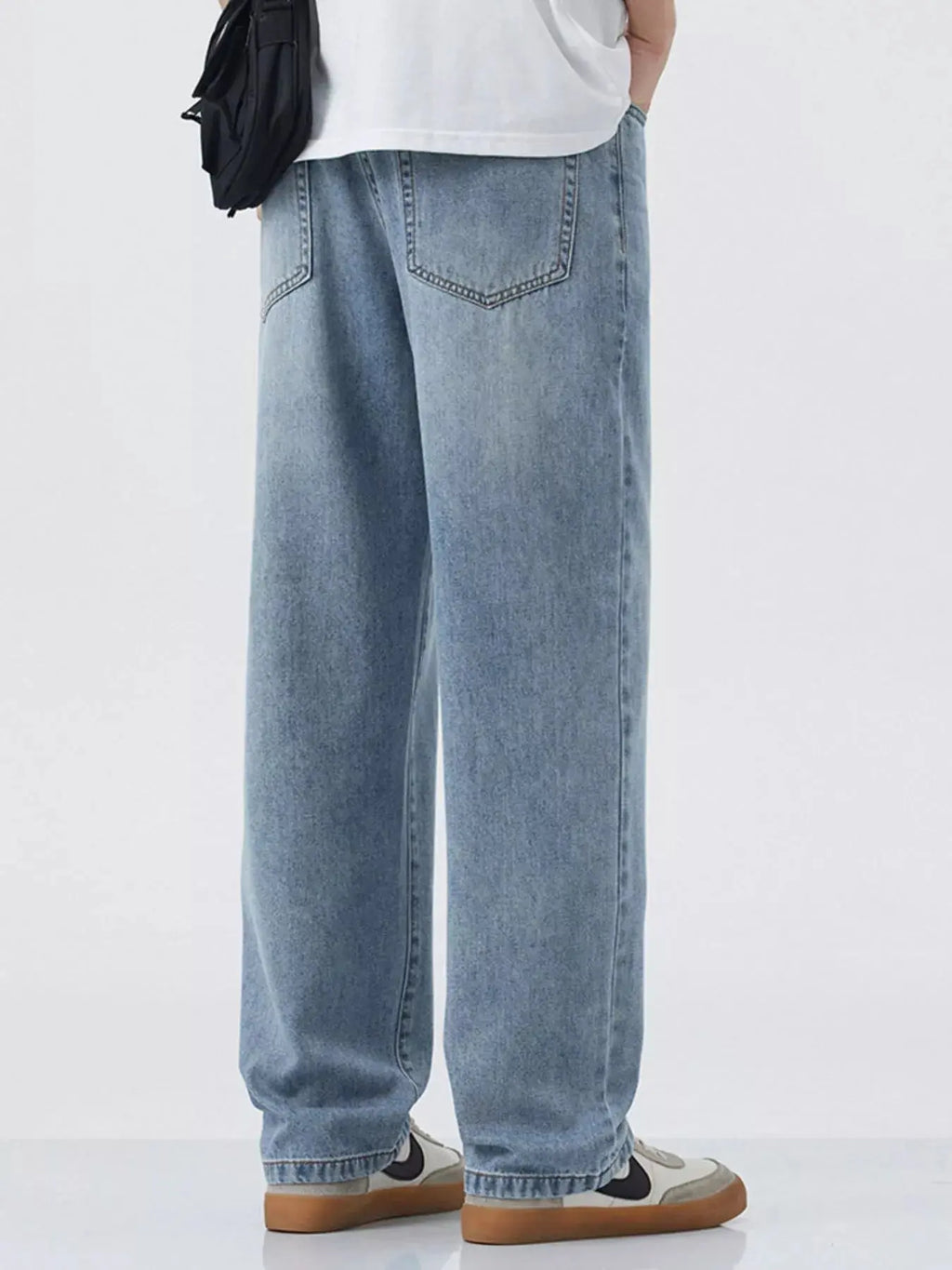 Jean Jambe Large Coupe Décontractée Homme  COOLANDBAG
