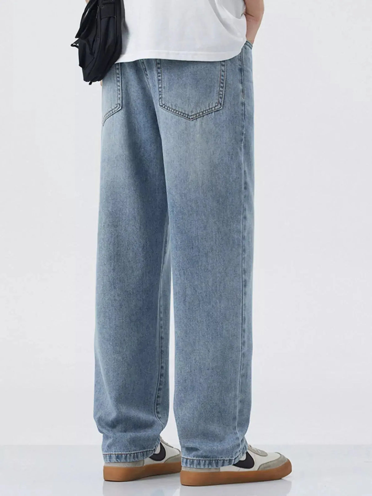 Jean Jambe Large Coupe Décontractée Homme  COOLANDBAG