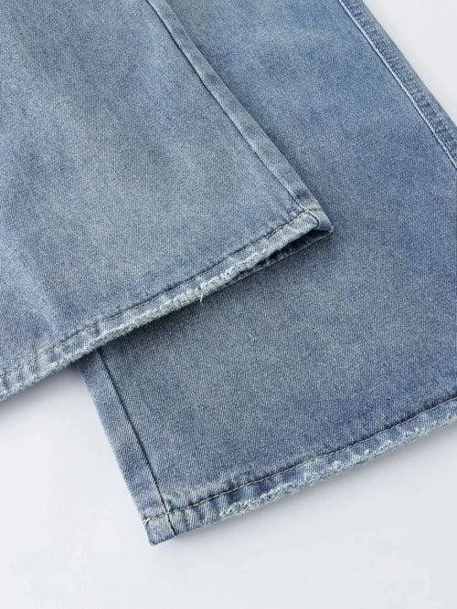 Jean Jambe Large Délavé Vintage Homme  COOLANDBAG