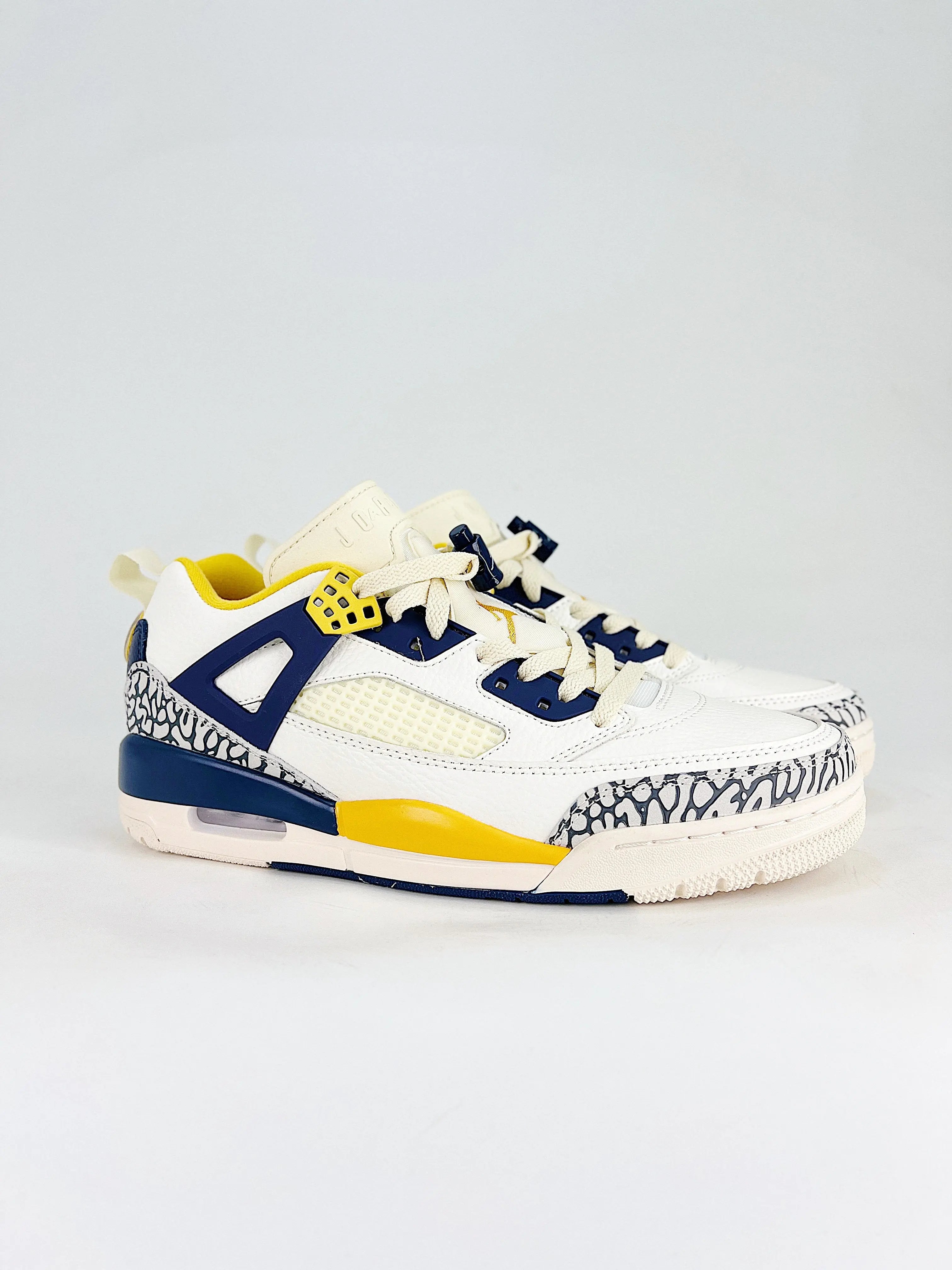 Jordan Spizike Low White Navy Yellow  COOLANDBAG