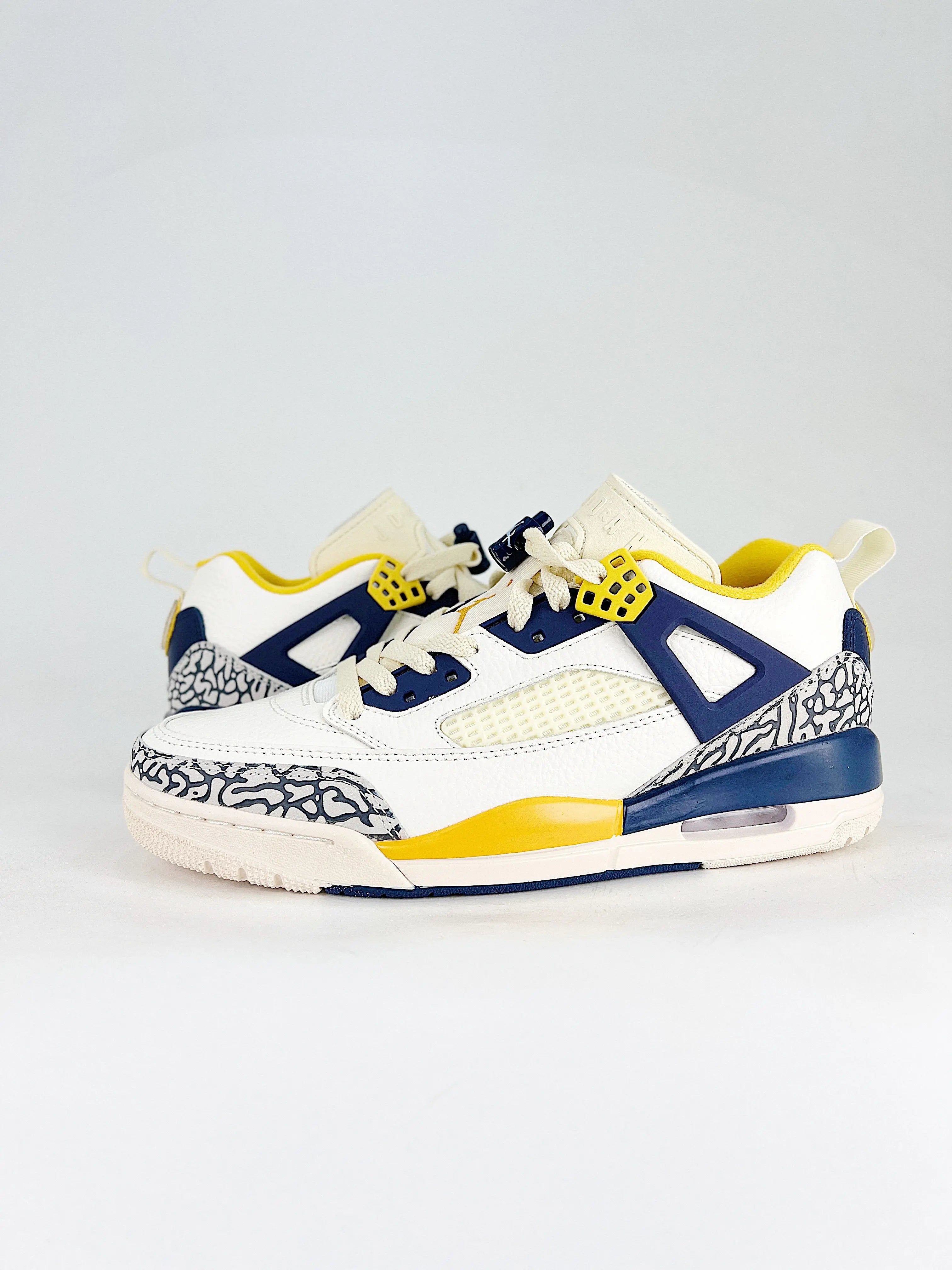 Jordan Spizike Low White Navy Yellow  COOLANDBAG