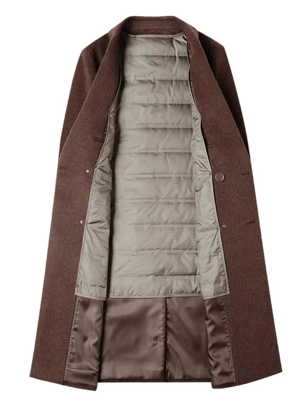Manteau Croisé en Laine Mélangée  COOLANDBAG