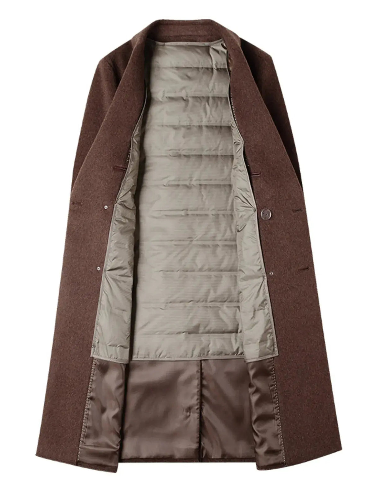 Manteau Croisé en Laine Mélangée  COOLANDBAG