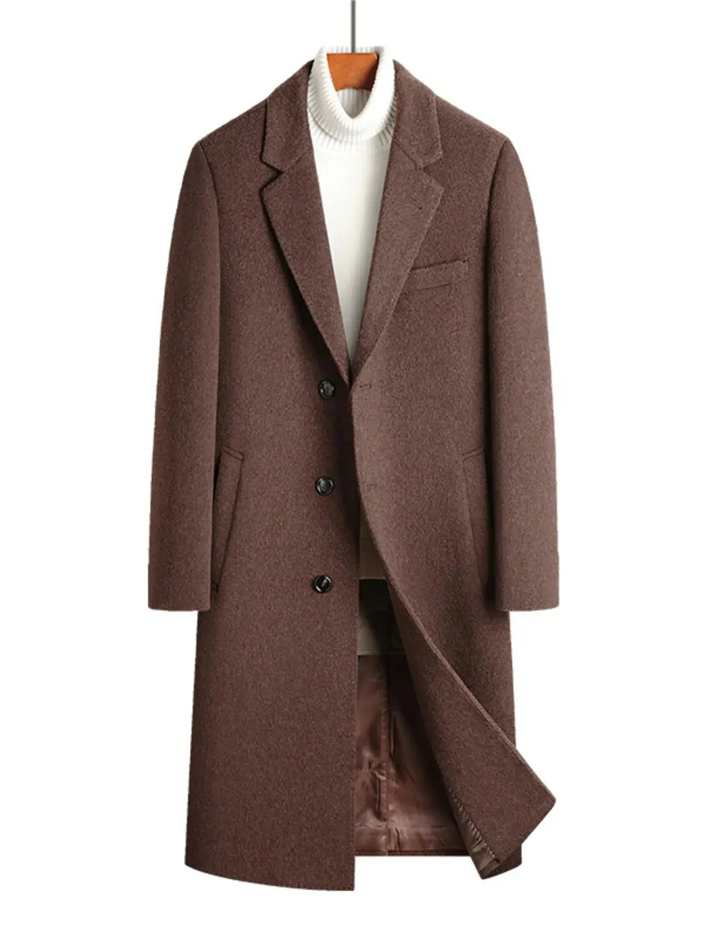 Manteau Long Boutonné Classique  COOLANDBAG