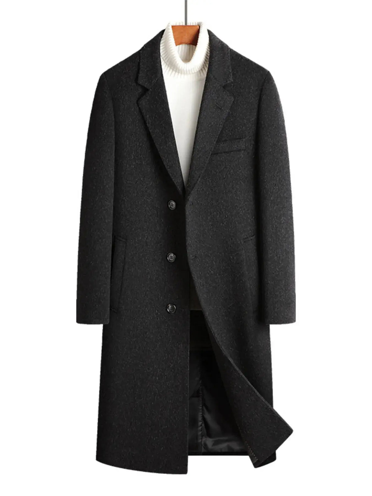 Manteau Long Boutonné Classique  COOLANDBAG