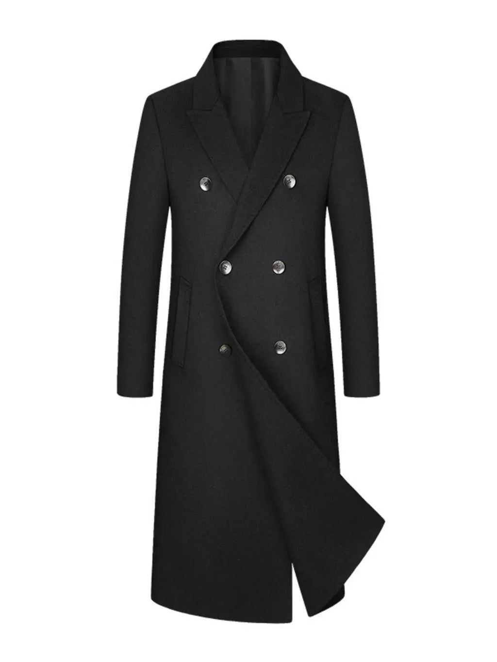 Manteau Long Croisé Grande Taille Homme  COOLANDBAG