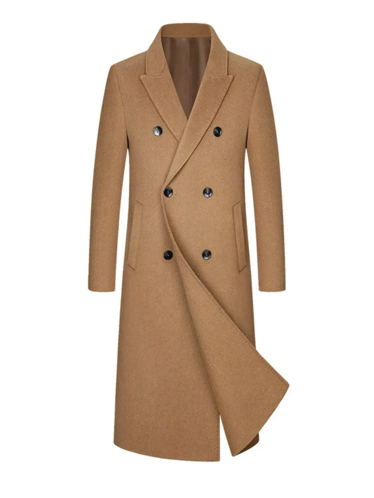 Manteau Long Croisé Grande Taille Homme  COOLANDBAG