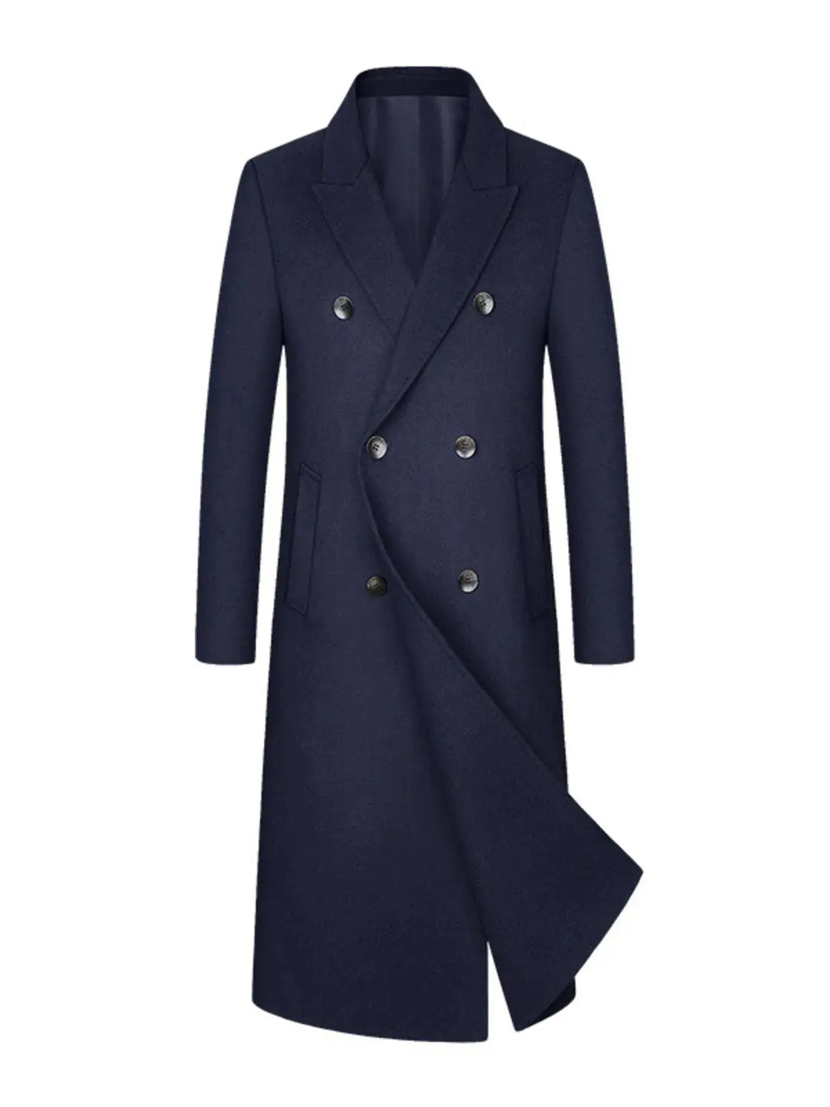 Manteau Long Croisé Grande Taille Homme  COOLANDBAG