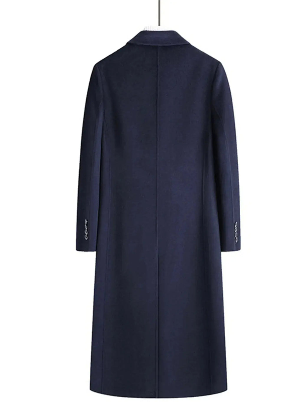 Manteau Long en Laine Croisé Grande Taille Homme  COOLANDBAG
