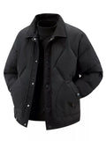 Manteau Matelassé Boutons Pression Grande Taille Homme  COOLANDBAG