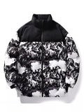 Manteau d'Hiver Matelassé Imprimé Grande Taille Homme  COOLANDBAG