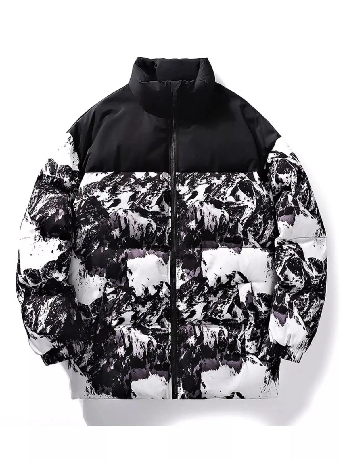 Manteau d'Hiver Matelassé Imprimé Grande Taille Homme  COOLANDBAG
