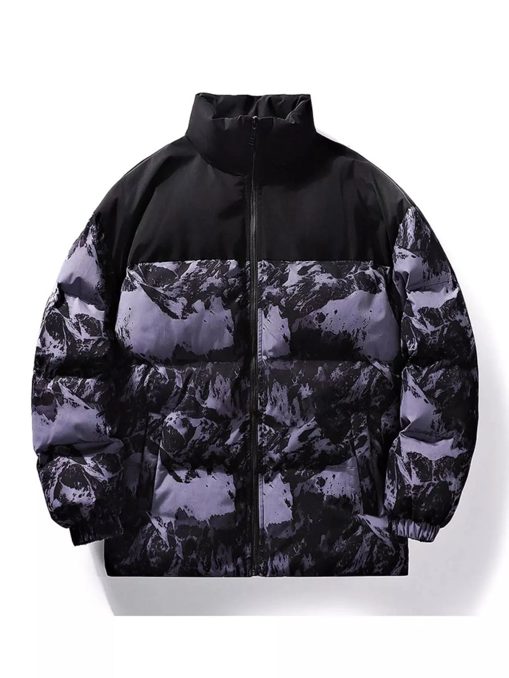 Manteau d'Hiver Matelassé Imprimé Grande Taille Homme  COOLANDBAG