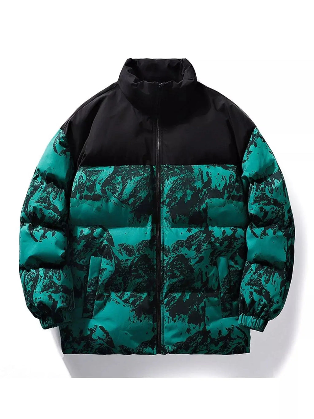 Manteau d'Hiver Matelassé Imprimé Grande Taille Homme  COOLANDBAG