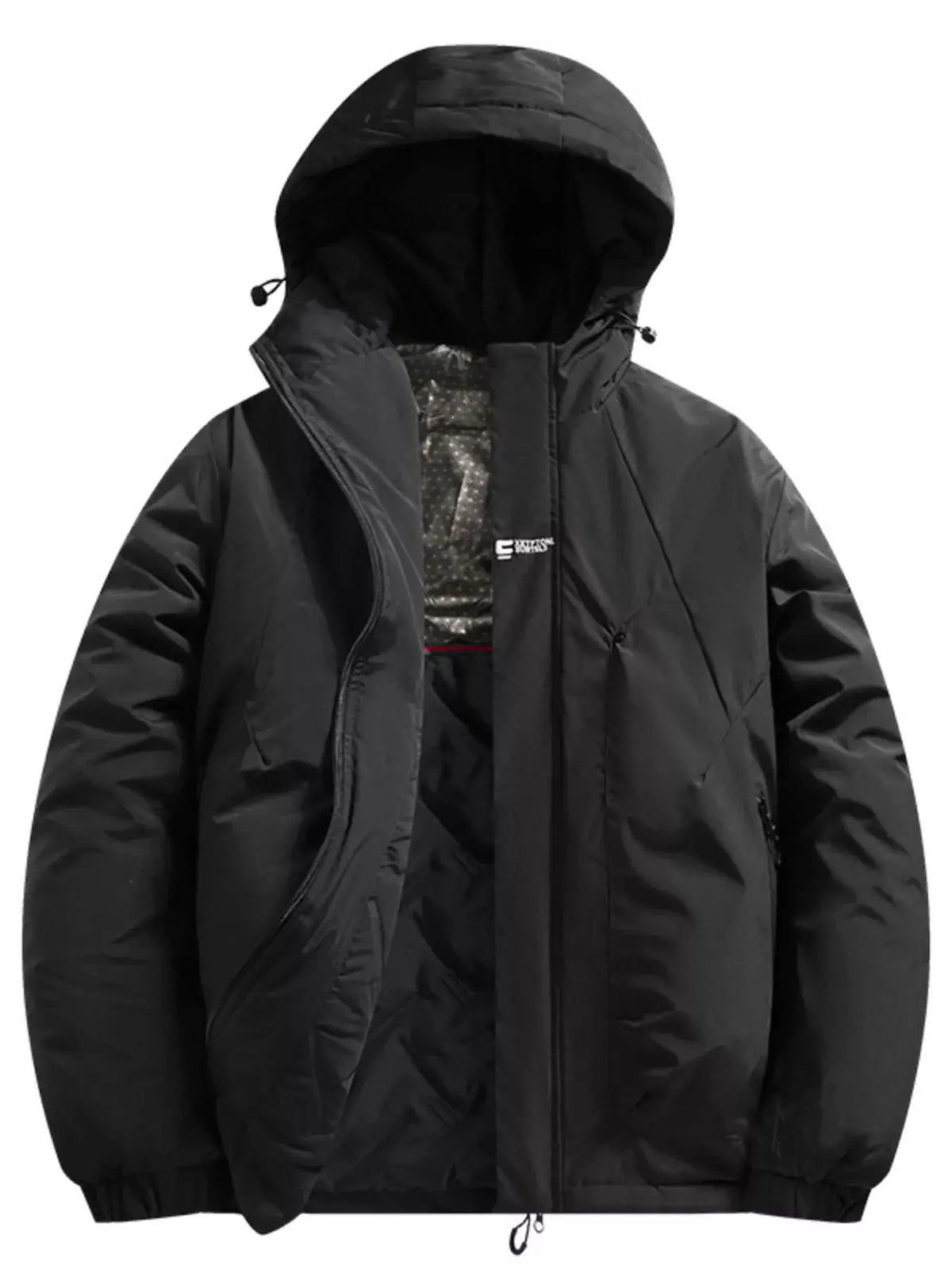 Manteau d'Hiver Matelassé à Capuche Grande Taille Homme  COOLANDBAG