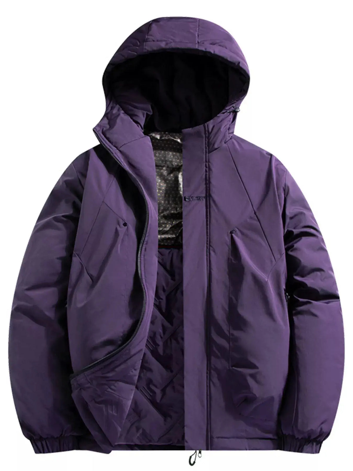 Manteau d'Hiver Matelassé à Capuche Grande Taille Homme  COOLANDBAG