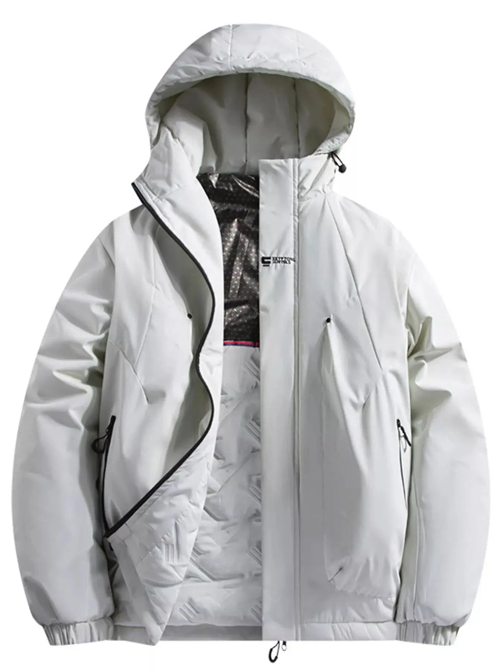Manteau d'Hiver Matelassé à Capuche Grande Taille Homme  COOLANDBAG