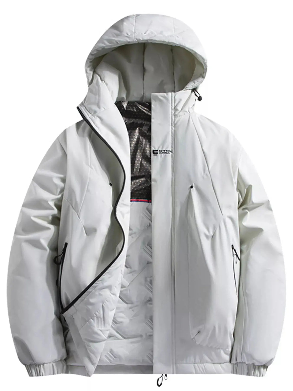 Manteau d'Hiver Matelassé à Capuche Grande Taille Homme  COOLANDBAG