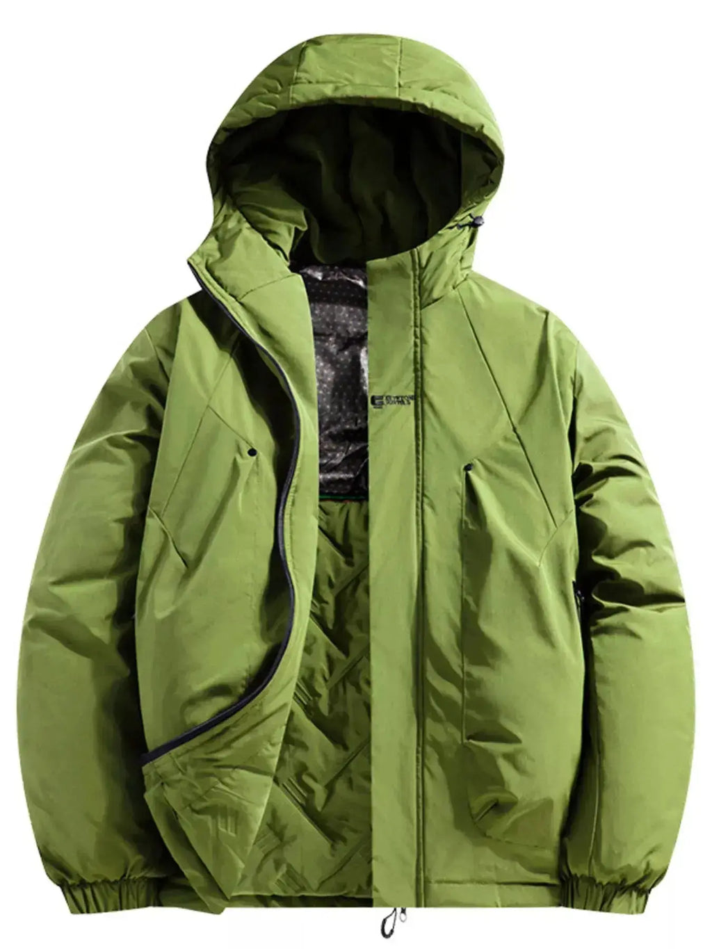 Manteau d'Hiver Matelassé à Capuche Grande Taille Homme  COOLANDBAG