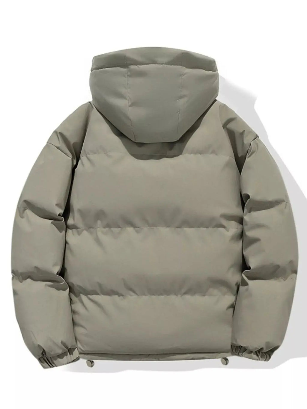 Manteau d'Hiver Matelassé à Capuche Zippé Grande Taille Homme  COOLANDBAG