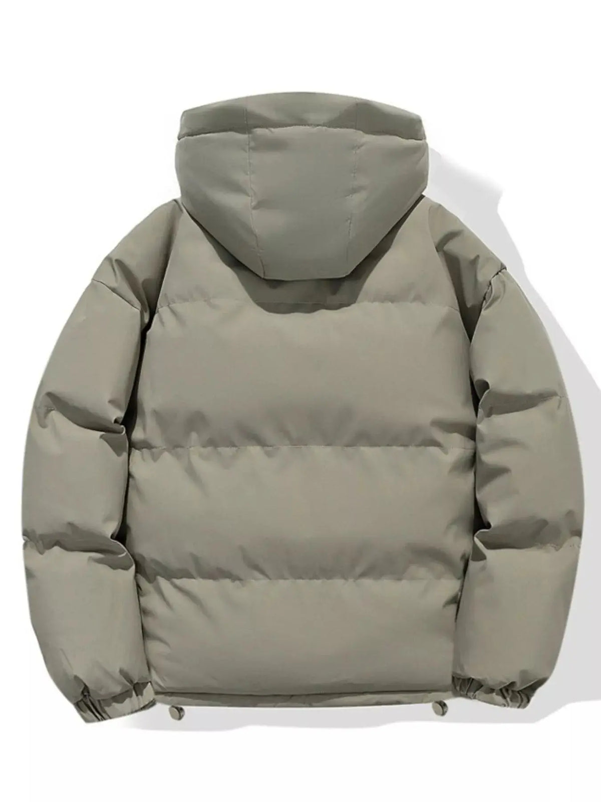 Manteau d'Hiver Matelassé à Capuche Zippé Grande Taille Homme  COOLANDBAG